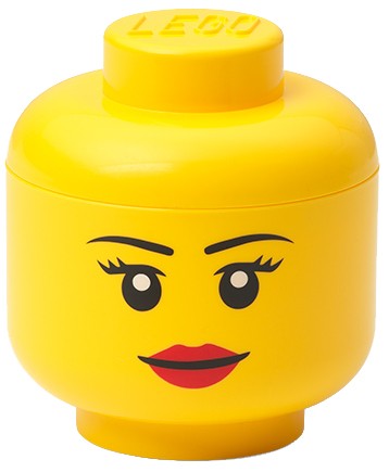 Opbergbox LEGO - head girl mini - LEGO License - ToyRunner