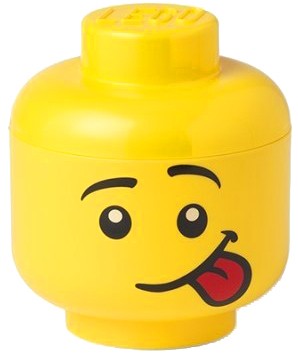 Opbergbox LEGO - head boy silly mini - LEGO License - ToyRunner