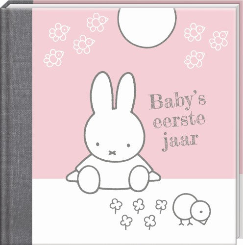 Boek Baby eerste jaar Nijntje - roze Nijntje - ToyRunner
