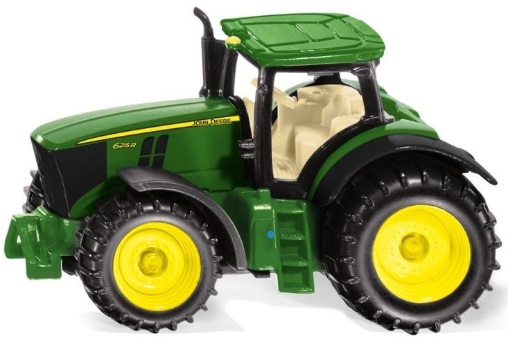 John Deere 6250R tractor 6,7 cm staal groen/geel (1064) - ToyRunner