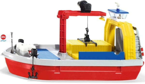 containerschip 40,4 cm rood/wit/geel 4-delig (5403) - ToyRunner