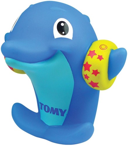 waterfluitje dolfijn junior 15 x 12 x 10 cm rubber blauw - ToyRunner