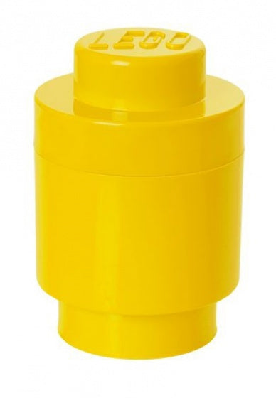opbergsteen rond 1 nop 12,3 x 18 cm polypropeen geel - ToyRunner