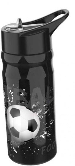 drinkfles Football 600 ml polypropyleen zwart - ToyRunner