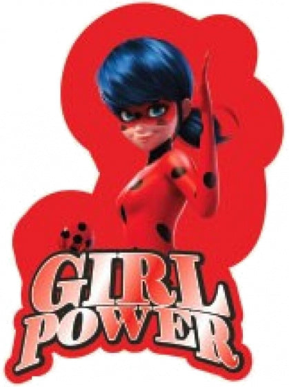 kussen Girl Power junior 28 x 20 cm polyester rood - ToyRunner