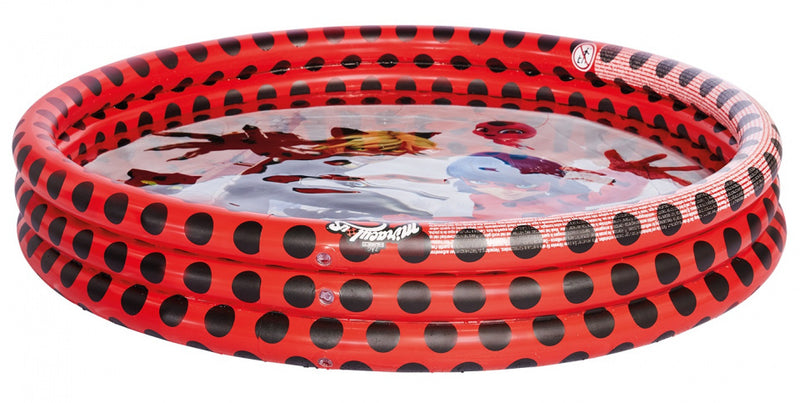 opblaaszwembad junior 122 x 23 cm rood/zwart - ToyRunner