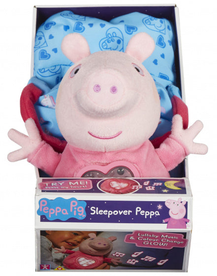 knuffel Peppa Pig komt logeren junior pluche roze - ToyRunner