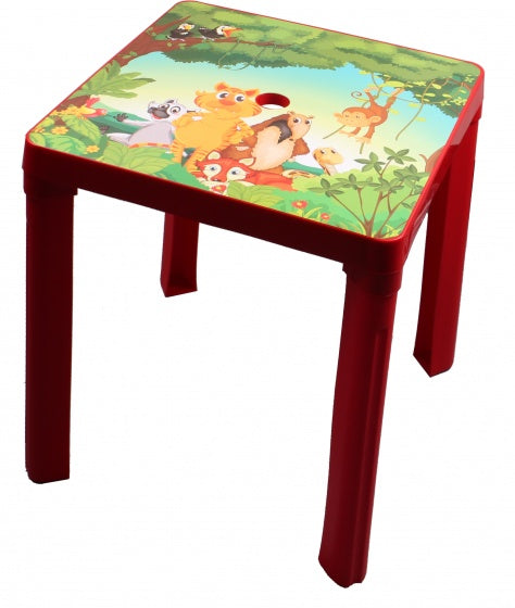 kindertafel Jungle 46 cm rood - ToyRunner