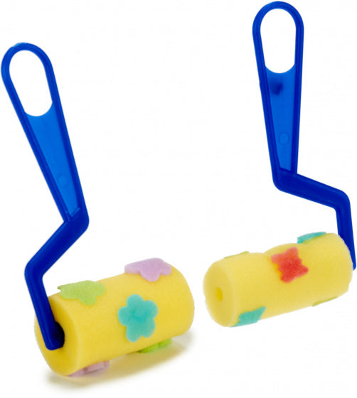patroonroller foam blauw/geel 2 stuks - ToyRunner