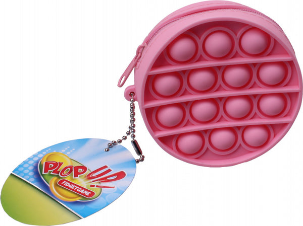 portemonnee fidget rond meisjes 8 x 3,5 cm roze - ToyRunner