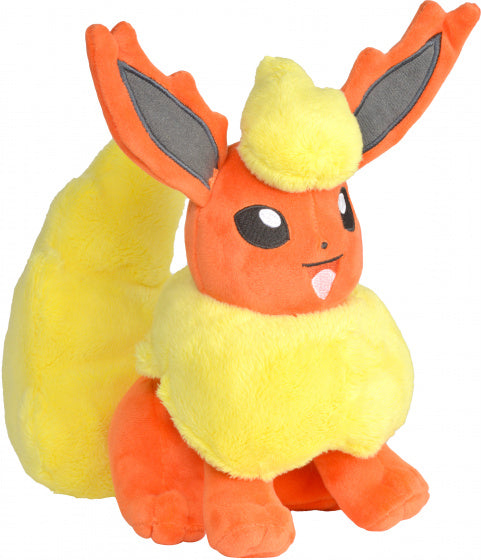 knuffel Flareon junior 20 cm pluche oranje/geel - ToyRunner