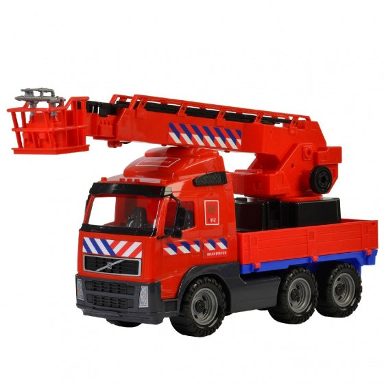 brandweerwagen Volvo rood 58 cm - ToyRunner