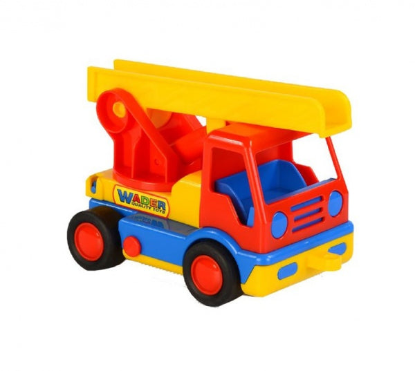 ladderwagen 19 cm rood/geel - ToyRunner