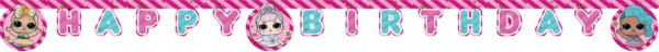 slinger happy birthday Glitterati 200 cm karton roze - ToyRunner