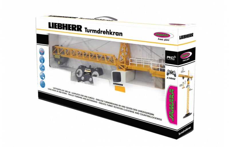 Hijskraan Liebherr 100 cm jongens 2,4 GHz geel - ToyRunner