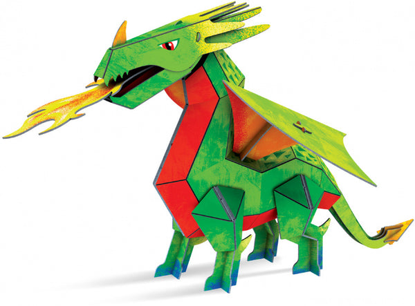 3D-puzzel Draak jongens groen/rood 55 stuks - ToyRunner