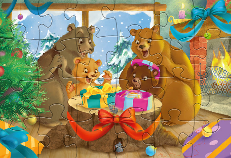 legpuzzel Christmas Bears junior 24/24 stukjes - ToyRunner