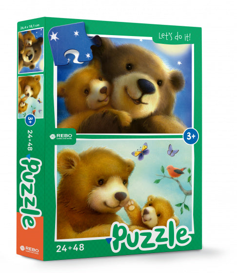 legpuzzel Sweetest Bear junior 24/48 stukjes - ToyRunner