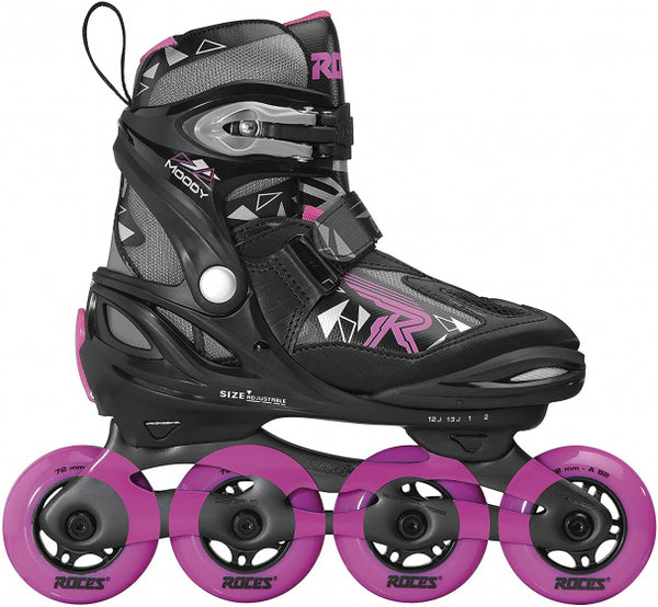 inline skates Moody Tif 82A zwart/roze maat 36-40 - ToyRunner