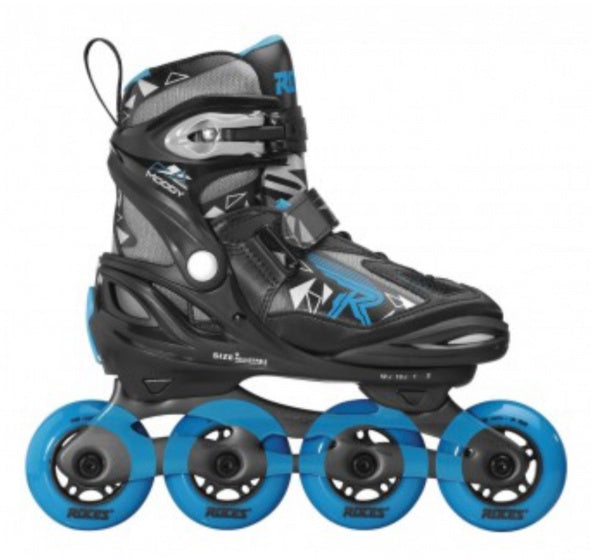 inline skates Moody Tif 82A zwart/blauw maat 30-35 - ToyRunner