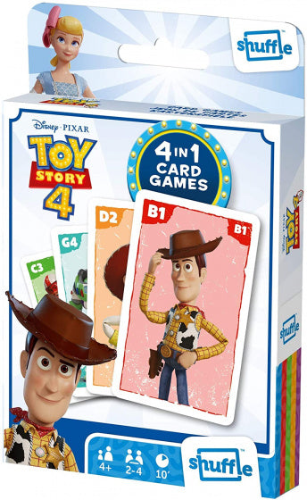 kaartspel 4-in-1 Toy Story karton 32-delig - ToyRunner