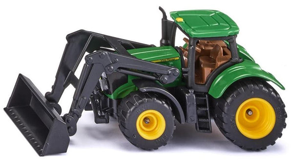 John Deere 6215R tractor met voorlader 9,3 cm groen (1395) - ToyRunner