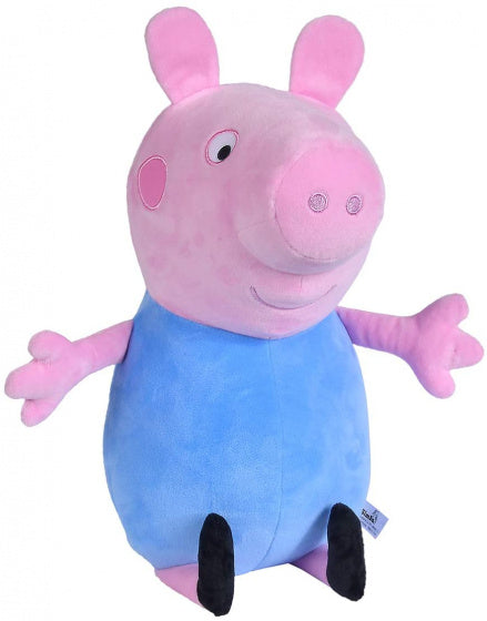 knuffel Peppa Pig George junior 31 cm pluche roze/blauw - ToyRunner