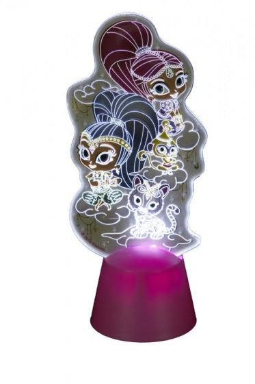 acryllampje Shimmer en Shine 13 cm roze - ToyRunner