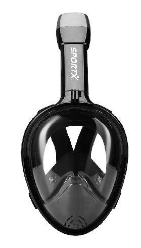 duikmasker Full Face zwart unisex maat: L/XL - ToyRunner