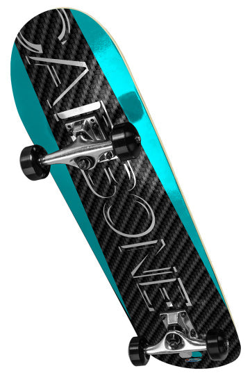 Skateboard 78 cm Jongens Zwart/Blauw/Wit