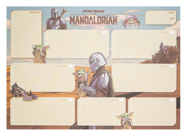 scheurkalender The Mandalorian A3 bruin 54 pagina's - ToyRunner