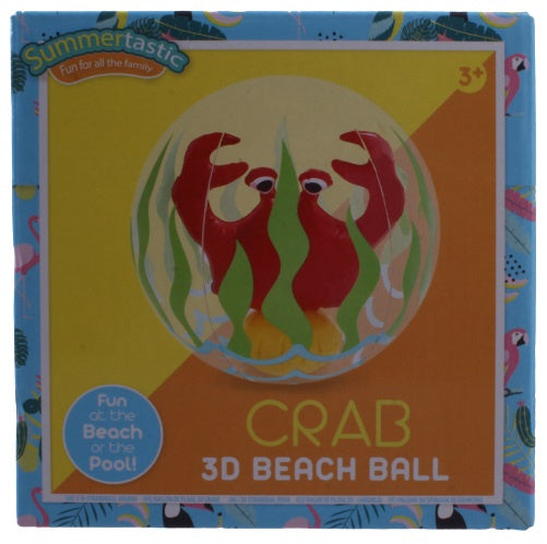 strandbal Krab 3D 30 cm vinyl - ToyRunner