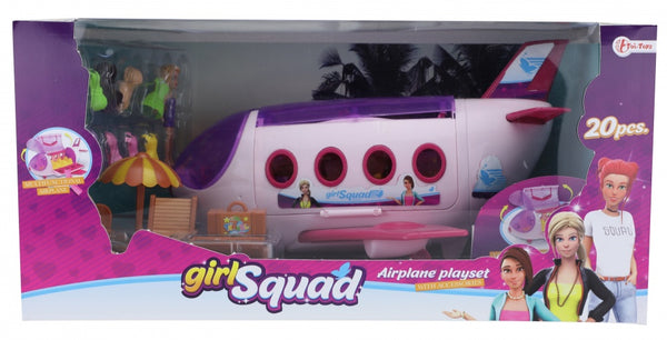 Girl Squad Vliegtuig Speelset - ToyRunner