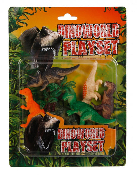 speelset dinosaurussen 8 cm 7-delig - ToyRunner