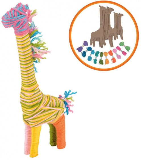 knutselset Yarn Animals Giraffe junior 27-delig - ToyRunner