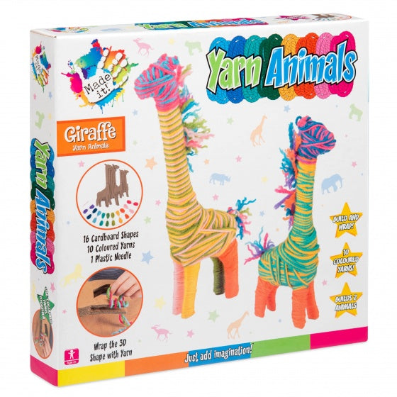 knutselset Yarn Animals Giraffe junior 27-delig - ToyRunner