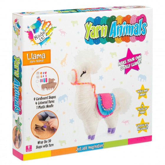 knutselset Yarn Animals Lama junior 14-delig - ToyRunner